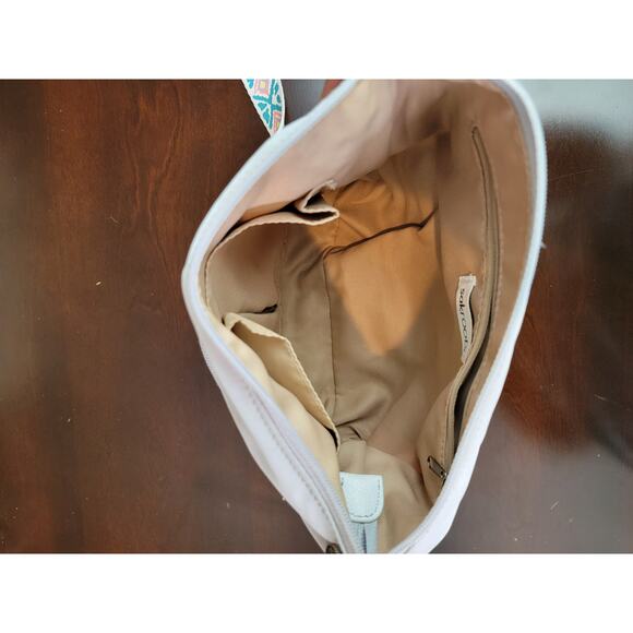 Sakroots Basic Artist Circle Light Grey‎ Crossbody Travel Purse - Picture 15 of 16